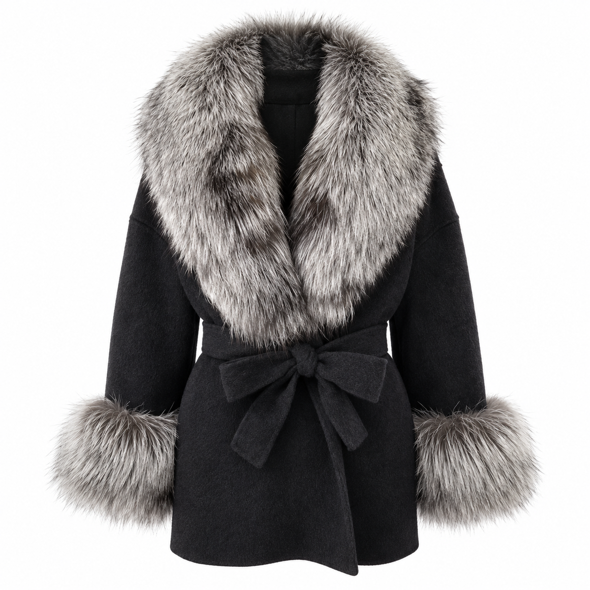 Amevella Privé — Silvera Fur Trim Coat