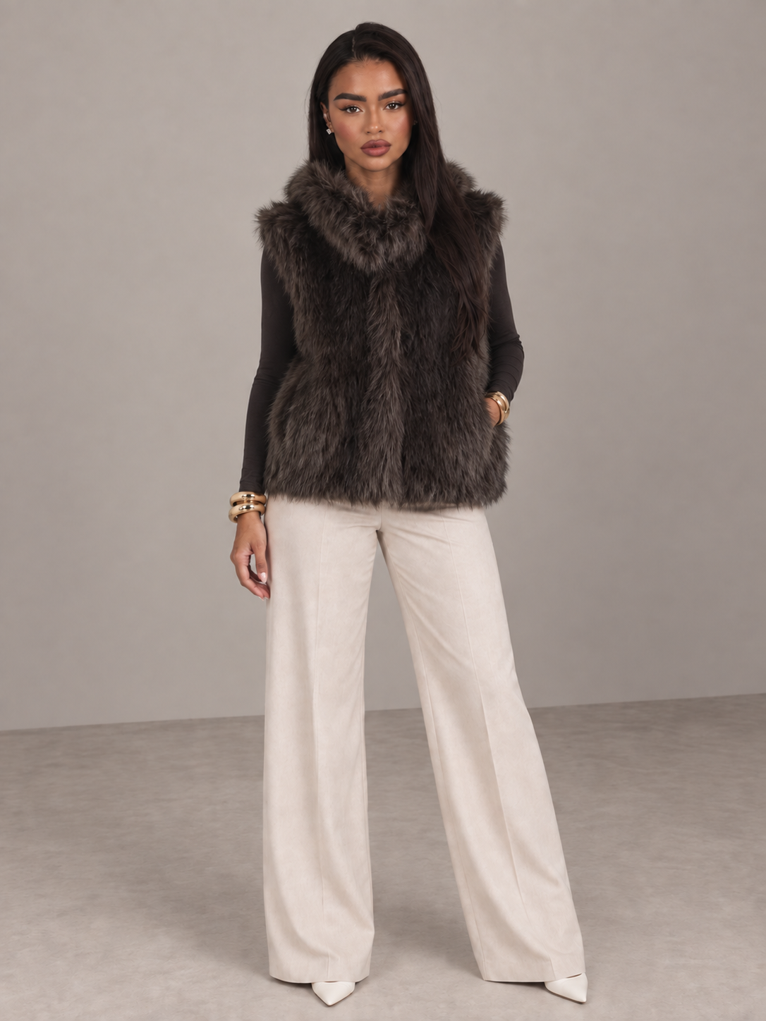 Amera Faux Fur Vest